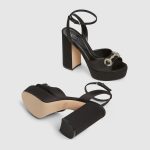 Gucci Women’s platform sandal with crystal Horsebit - Image 2